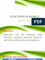 Lesson 1 Functions As Models