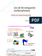 Tipos de Investigación