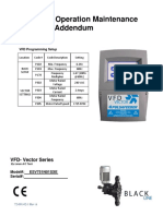 Installation Operation Maintenance Instruction Addendum: VFD-Vector Series