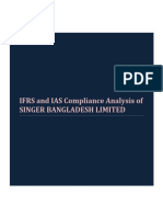IFRS and IAS Compliance Analysis of Singer Bangladesh Limited