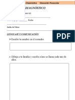 Examen de Diagnóstico (Preescolar)