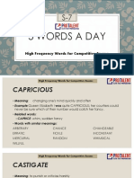 High Frequency Words for Competitive Exams