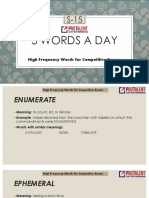 5 Words a Day: High Frequency Words for Competitive Exams