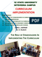 Curriculum Evaluation and Implementation