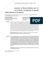 TAXONOMIA DE BLOOM PARA GERENCIAMENTO DE ENSINO E SISTEMA DE APRENDIZAGEM BASEADA EM PROBLEMAS