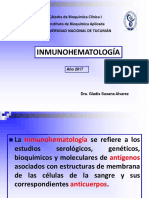 Inmunohematología: Antígenos de grupos sanguíneos