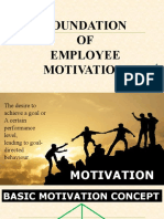 Foundation OF Employee Motivation