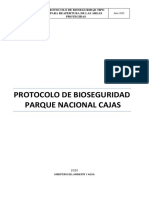 PROTOCOLO DE BIOSEGURIDAD PARQUE NACIONAL CAJAS