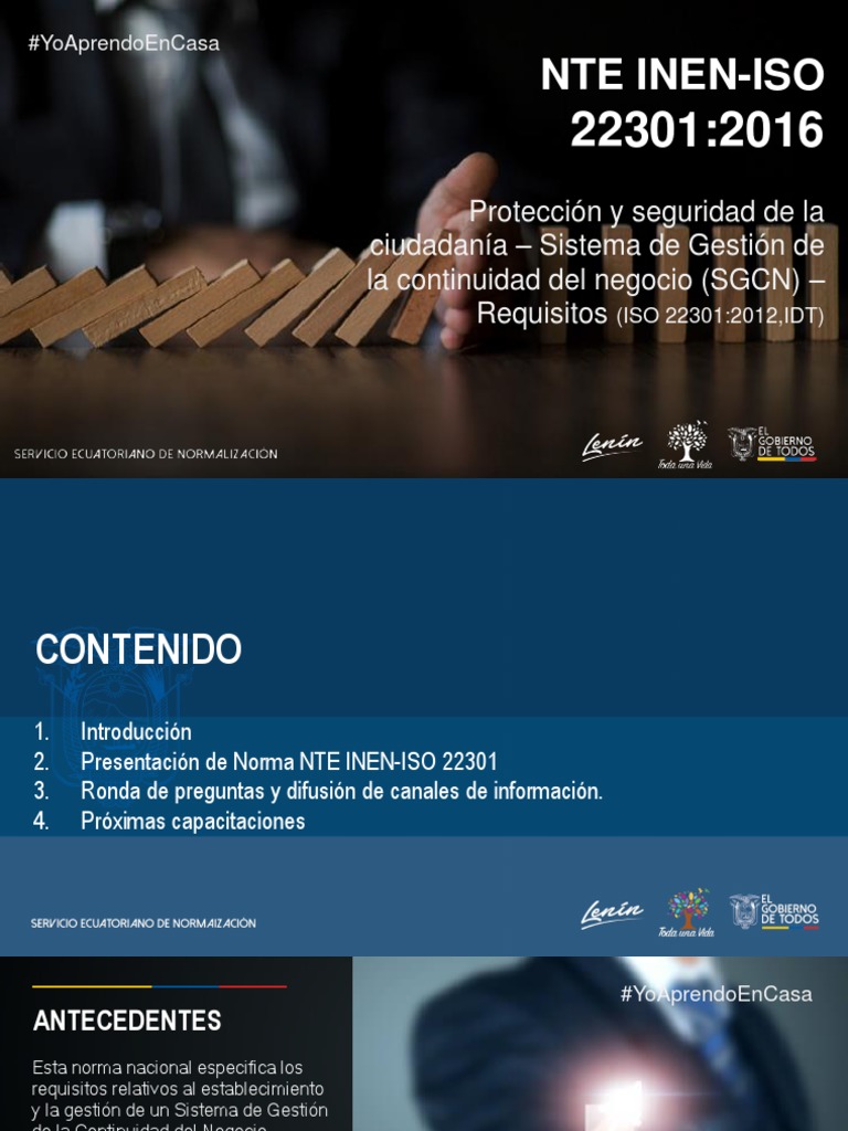 Sistema de Gestión de Continuidad ISO 22301 | PDF | Planificación ...
