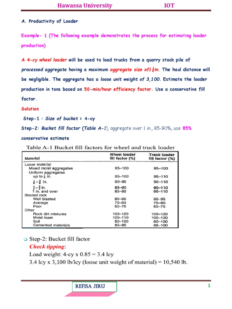 Truck Loading and Haul Time Analysis | PDF | Depreciation | Truck