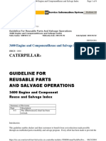 Caterpillar: 3400 Engine and Componentreuse and Salvage Index