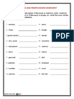 Grade 1 Nouns Worksheet