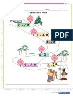 Subtraction Bus Stop To 10 Worksheet PDF