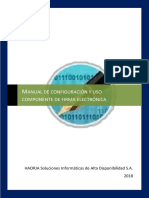 Manual de configuración y uso del componente de firma electronica FINAL