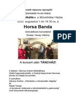 Horsa Banda Koncert, Mindszentkálla 2020. Augusztus 1.
