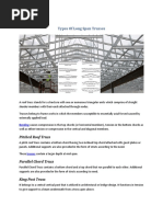 Types of Long Span Trusses