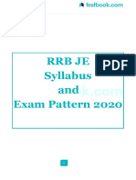 RRB JE Syllabus 2020