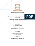 Course Name: Corporate Financial Reporting Course Code: AIS 4303