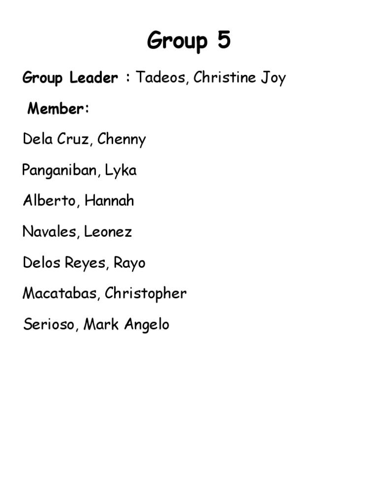 Group 5 Leadership: Christine Joy | PDF | Career & Growth | Self ...