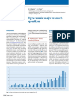 Hyperacusis: Major Research Questions: Background Epidemiology and Natural History