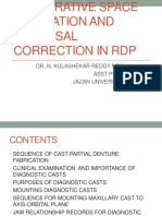 Restorative Space and Occlusal Evaluation RPD