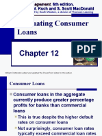 Evaluating Consumer Loans: William Chittenden Edited and Updated The Powerpoint Slides For This Edition