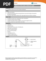 Core Practical 1: Measure of The Molar Volume of A Gas: Objective