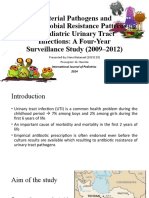 Bacterial Pathogens and Antimicrobial Resistance Patterns in Pediatric Urinary Tract Infections: A Four-Year Surveillance Study (2009-2012)