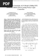 Simulation On Simulink AC4 Model (200hp DTC Induction Motor Drive) Using Fuzzy Logic Controller