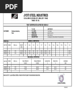 Jindal Steel & Power Limited: Test Certificate No. 0000247591, Revision ...