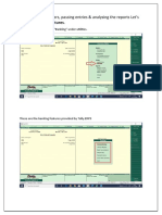 After Creating Masters, Passing Entries & Analysing The Reports Let's See The Banking Features