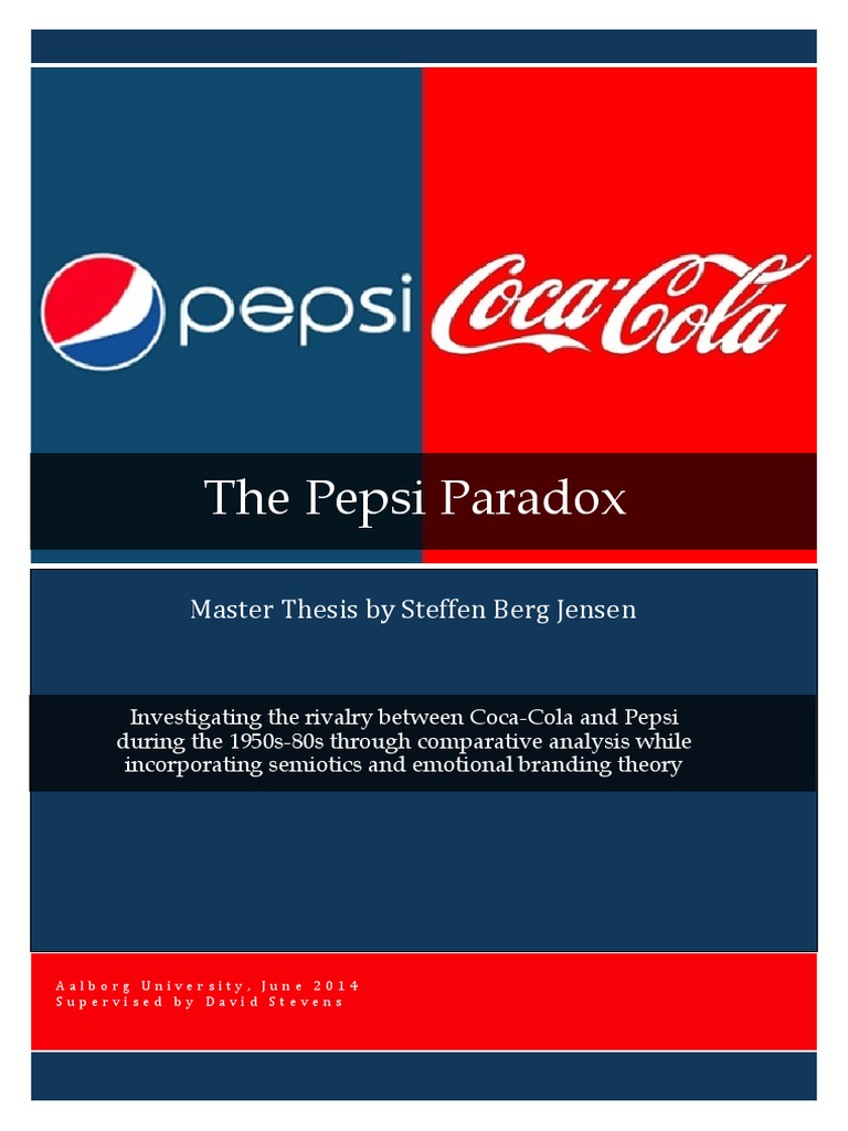 Pepsi Paradox Reveals 1950s-80s Soda Rivalry | PDF | Semiotics | Data