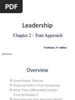 Leadership: Chapter 2 - Trait Approach