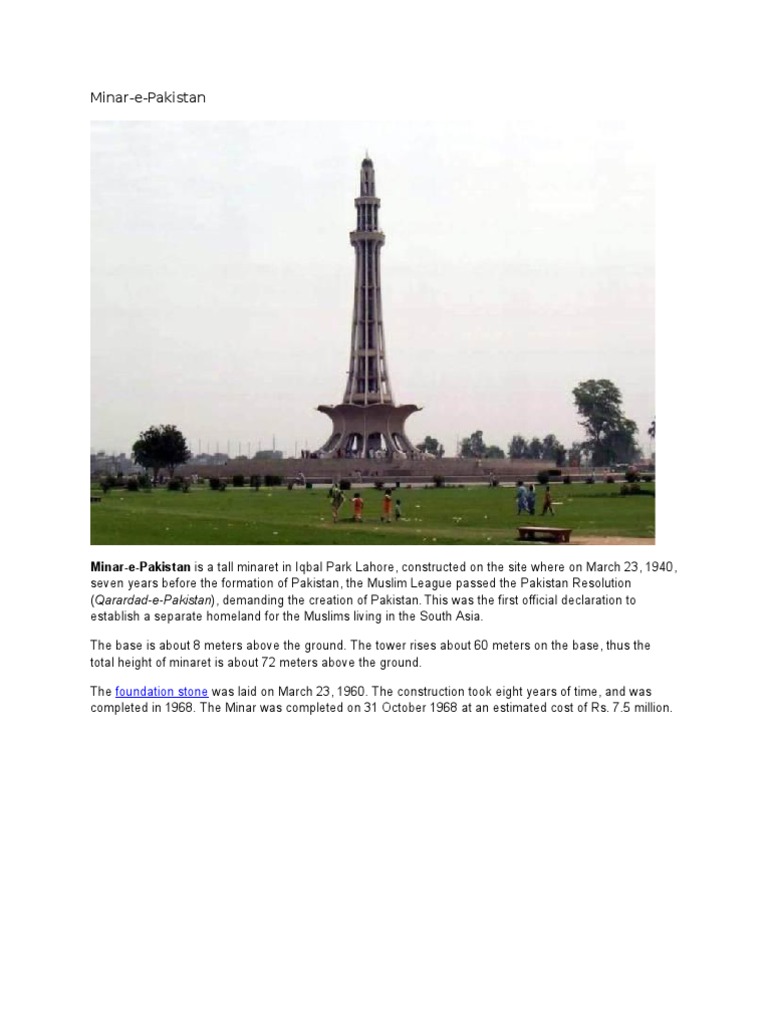 Pakistan's Iconic Landmarks | PDF