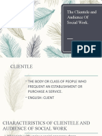 The Clientele and Audience of Social Work