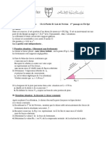 Phys-Fiche 2-Ch12-Partie II-lois de Newton - 1re-Noyau - Passage en TleSpé+corrigé