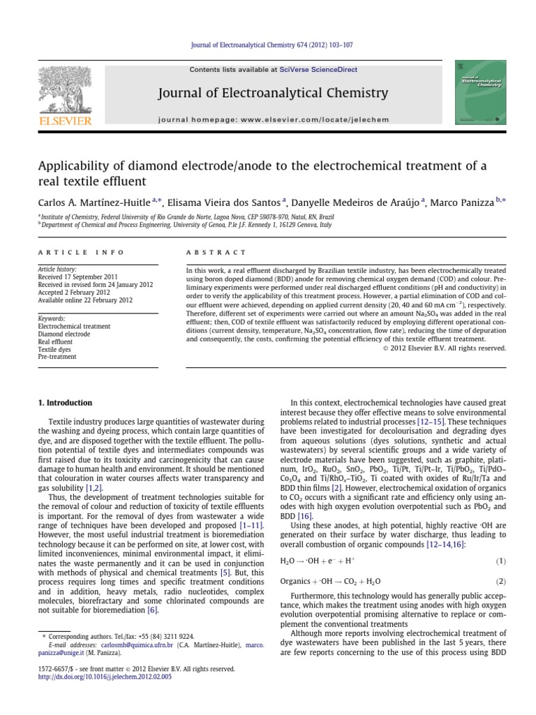 Journal of Electroanalytical Chemistry PDF Electrochemistry