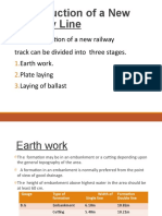 Railway Track Construction Stages
