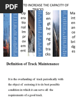 Op Era Tio Nal Im PR Ov em Ent: Methods To Increase The Capacity of Tracks