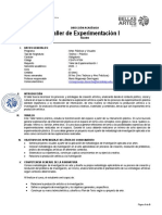35. SÍLABO TALLER DE EXPERIMENTACIÓN - 2020 I