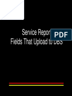 Service Report - Fields That Upload To DBS