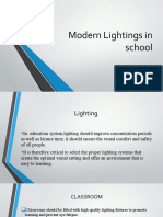 Modern Lightings in School