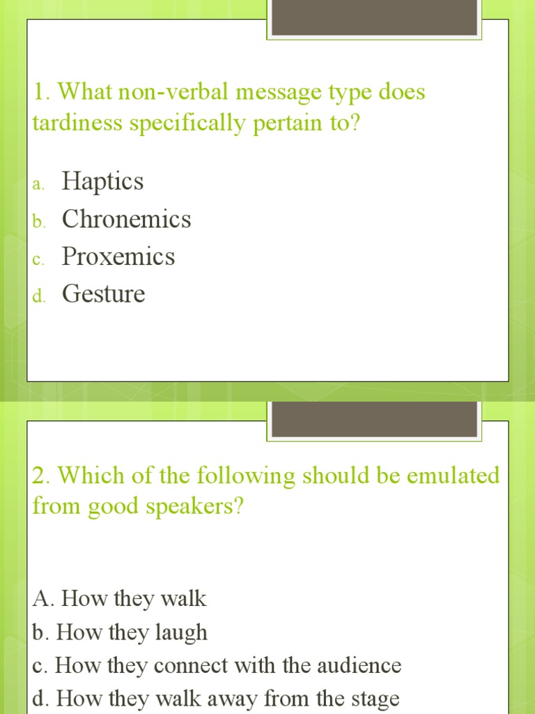 Summative Test in Oral Comm | PDF | Nonverbal Communication | Conversation