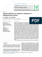 Clinical Relevance of Mupirocin Resistance in Staphylococcus Aureus - Elsevier Enhanced Reader