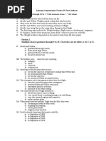 Listening Comprehension Test For 10th Form Students