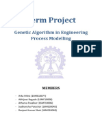 Term Project: Genetic Algorithm in Engineering Process Modelling