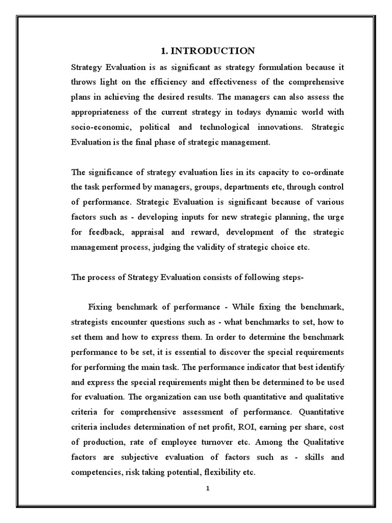 Strategic Performance Evaluation Process | PDF | Performance Appraisal ...