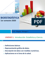 Bioestadística Primer Semestre 2020 Introducción