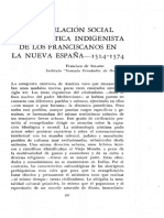 La Modelacion Social Como Poltica Indigenista de Los Franciscanos 1524 1574