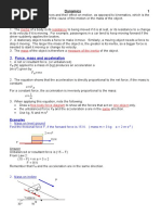 Mass and Inertia: Dynamics 1